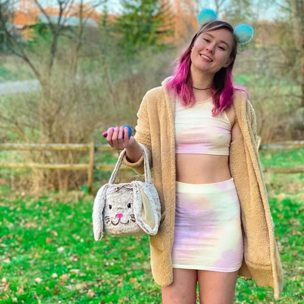 Tobi pastel skirt and crop top set